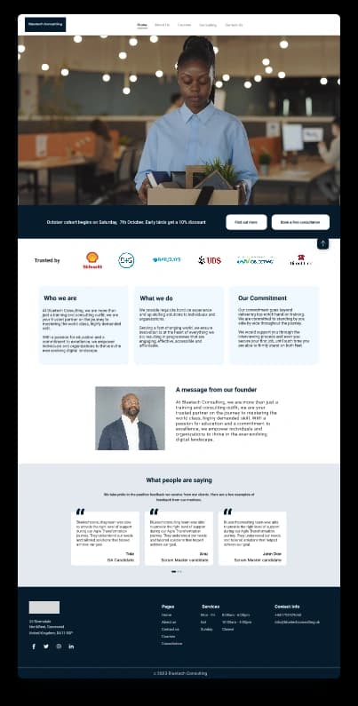 Bluetech Professional Page